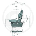 SCAUN AS1480 CU SUSPENSIE PNEUMATICA