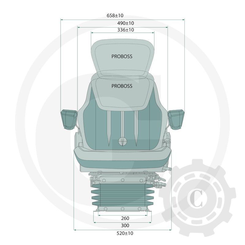 SCAUN AS3520 CU SUSPENSIE PNEUMATICA