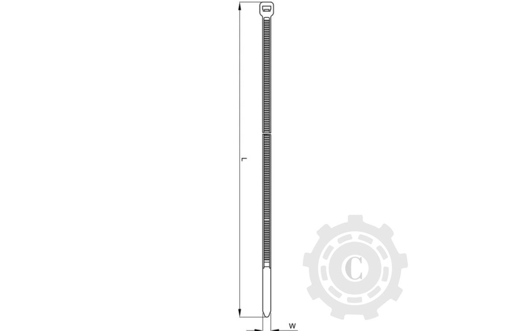 COLIER PLASTIC 4,8X370