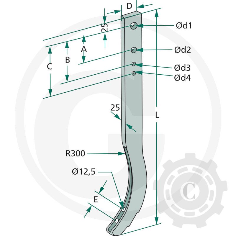 Suport secție cultivator