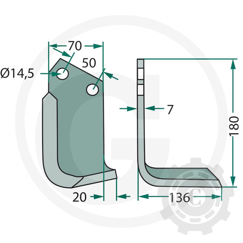 CUTIT FREZA 180CEL-21R
