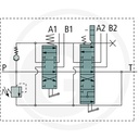 DISTRIBUITOR HIDRAULIC P40 CU DOUA MANETE