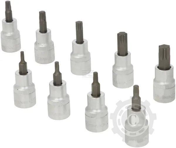 18049240091KR SET CAPETE CHEI TUBULARE 1/2"CU PROFIL TORX EXTERIOR, 9 PIESE