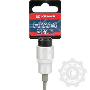 18060135004KR Capăt cheie tubulară 1/2" cu profil hexagonal exterior 4mm