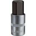 18060135019KR  CAPAT CHEIE TUBULARA 1/2"CU PROFIL HEXAGONAL EXTERIOR 19MM