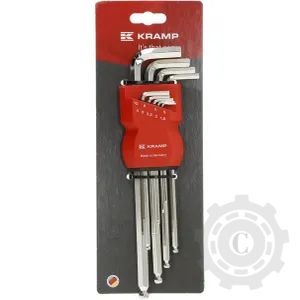 1809010055KR SET IMBUSURI HEXAGONALE 1,5-10MM ZINCATE 9 PCS