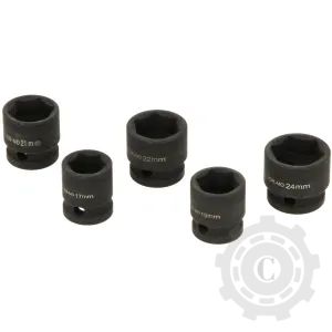 1919101205KR SET PISTOL PNEUMATIC 1/2" 680Nm 5 PCS