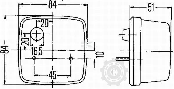 2BE003014251 LAMPA SEMNALIZARE SI POZITIE 21W