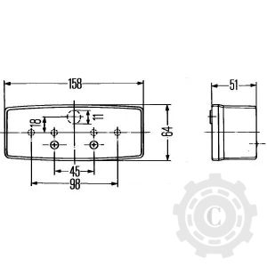 2SE997111021 LAMPA SPATE DREAPTA
