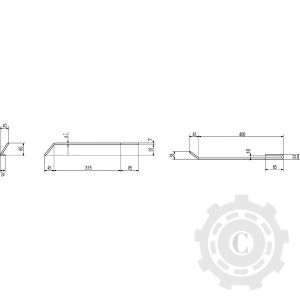 3755300N DINTE DE GRAPA SCURT DREAPTA