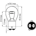 B1257 BEC P21/4W BAZ15d 12V 21W/4W
