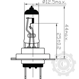 B2446 BEC HALOGEN H4 P43t 24V 70W/75W