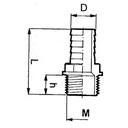 1032113 RACORD FURTUN 13MM x 3/8" TATA