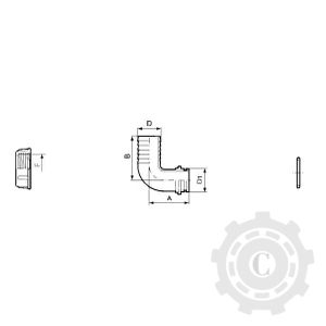 116420 RACORD FURTUN COT 90 20MM