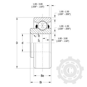 204PY3 RULMENT CU ROLE