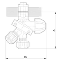 4012035 SUPORT DUZA 3 CAI 3/8",TIP CLEMA