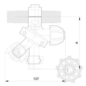 4012255 SUPORT DUZA ISO 3 CAI TIP CLEMA 3/4"