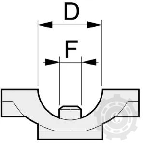402035 SUPORT DUZA DCV 3/8" BSP, CLEMA TUB 1/2"