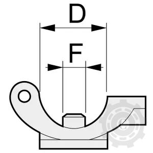 402745 SUPORT DUZA  QJ 1/2" 10 MM