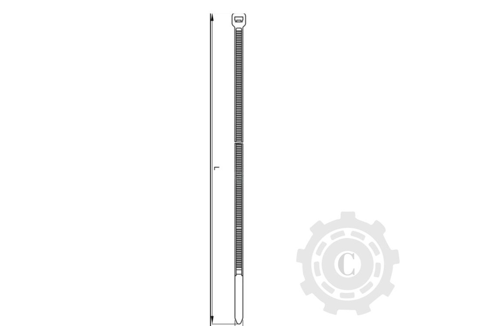 COLIER PLASTIC NEGRU 9X430 TRBUV90430BLA