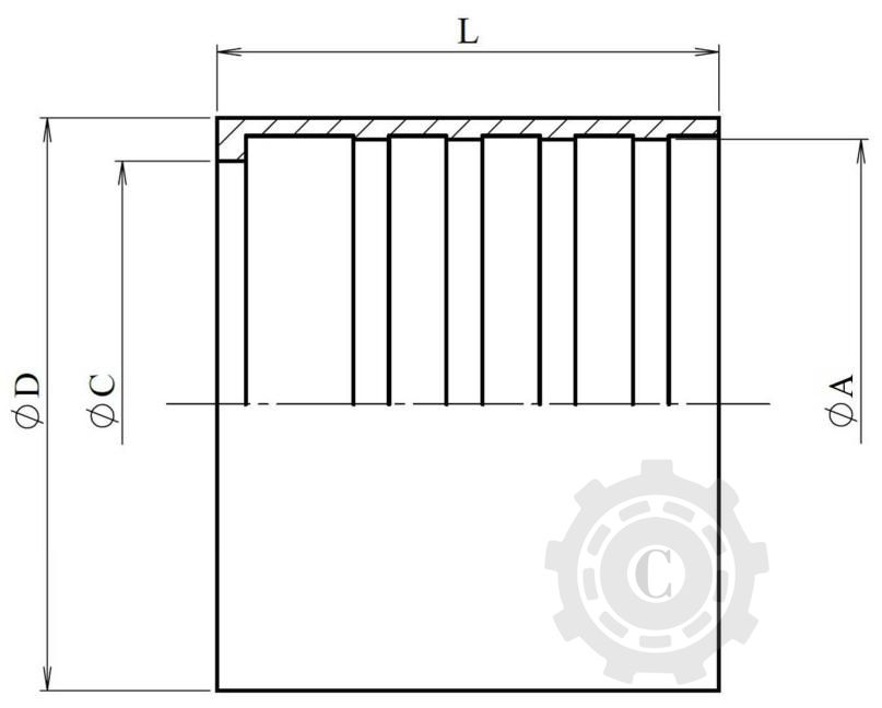 BUCSA TEFLON RIDAT DN 32
