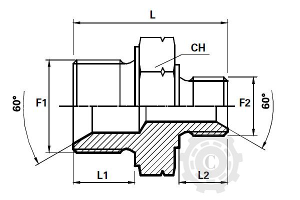NIPLU   10X1-1/4 BSP