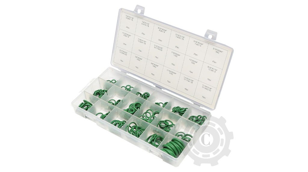 Trusa O-ring pentru clima 270 piese culoare verde
