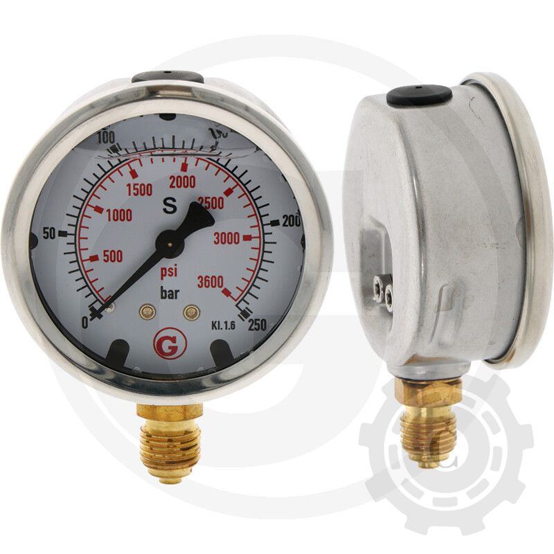 MANOMETRU 250 BAR 63MM 1/4"