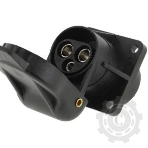 TR00014KR PRIZA 3 PINI PLASTIC 12/24V