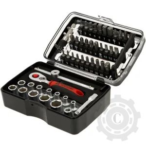 1804922047KR SET MINI CAPETE SURUBELNITA SI CHEI TUBULARE 1/4", 47 PIESE