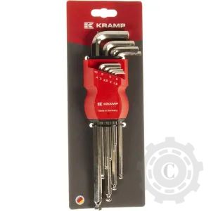 1809010055KR SET IMBUSURI HEXAGONALE 1,5-10MM ZINCATE 9 PCS