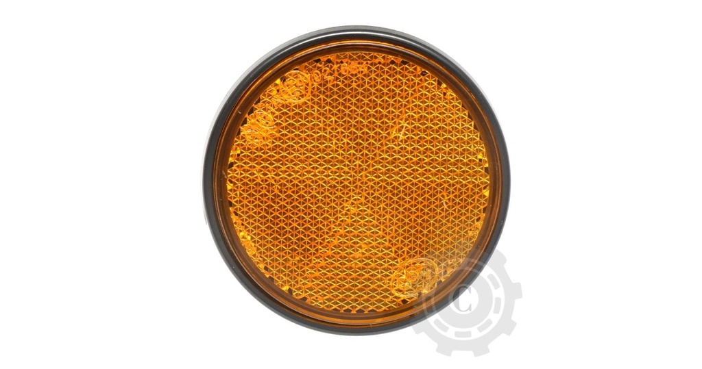 Reflectorizant rotund 60mm galben lateral