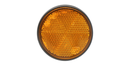 Reflectorizant rotund 60mm galben lateral
