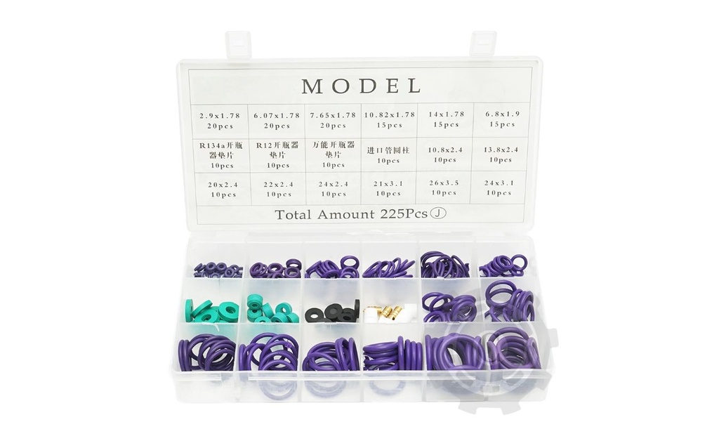 TRUSA O-RING MOV 225PCS