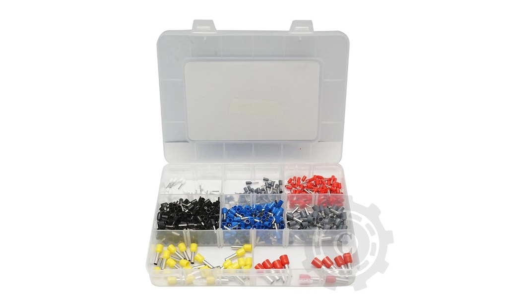 Trusa pini terminali electrici izolati 0.5-10mm² 685 piese