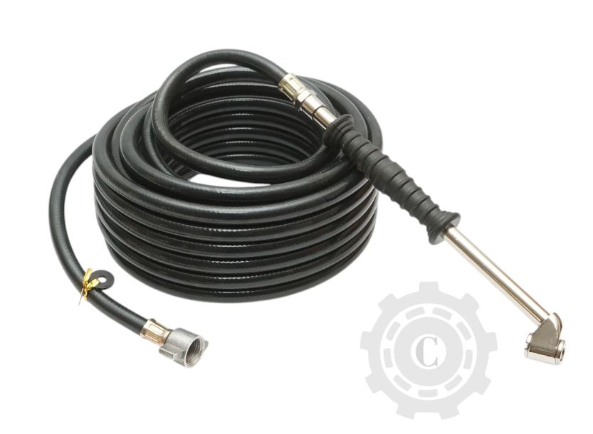 Furtun aer compresor 12m PVC 6x11mm cu capete de legatura pentru umflat roti