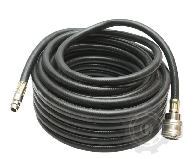 Furtun aer compresor 12m PVC 6x11mm si cuple rapide universale