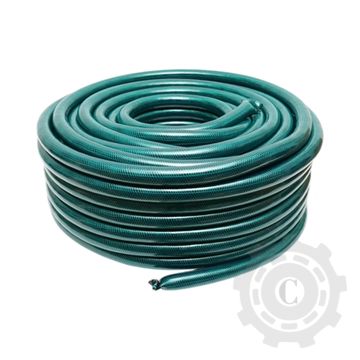 Furtun gradina PVC verde 1 inch (25.4mm), PN4 bar cu insertie textila impletita 50m/rola
