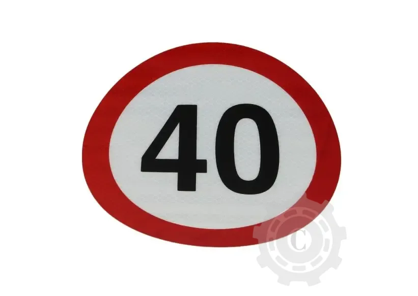 AUTOCOLANT LIMITA VITEZA 40 MARE