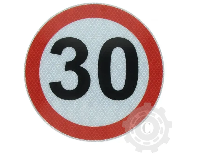 AUTOCOLANT LIMITA VITEZA 30KM MARE