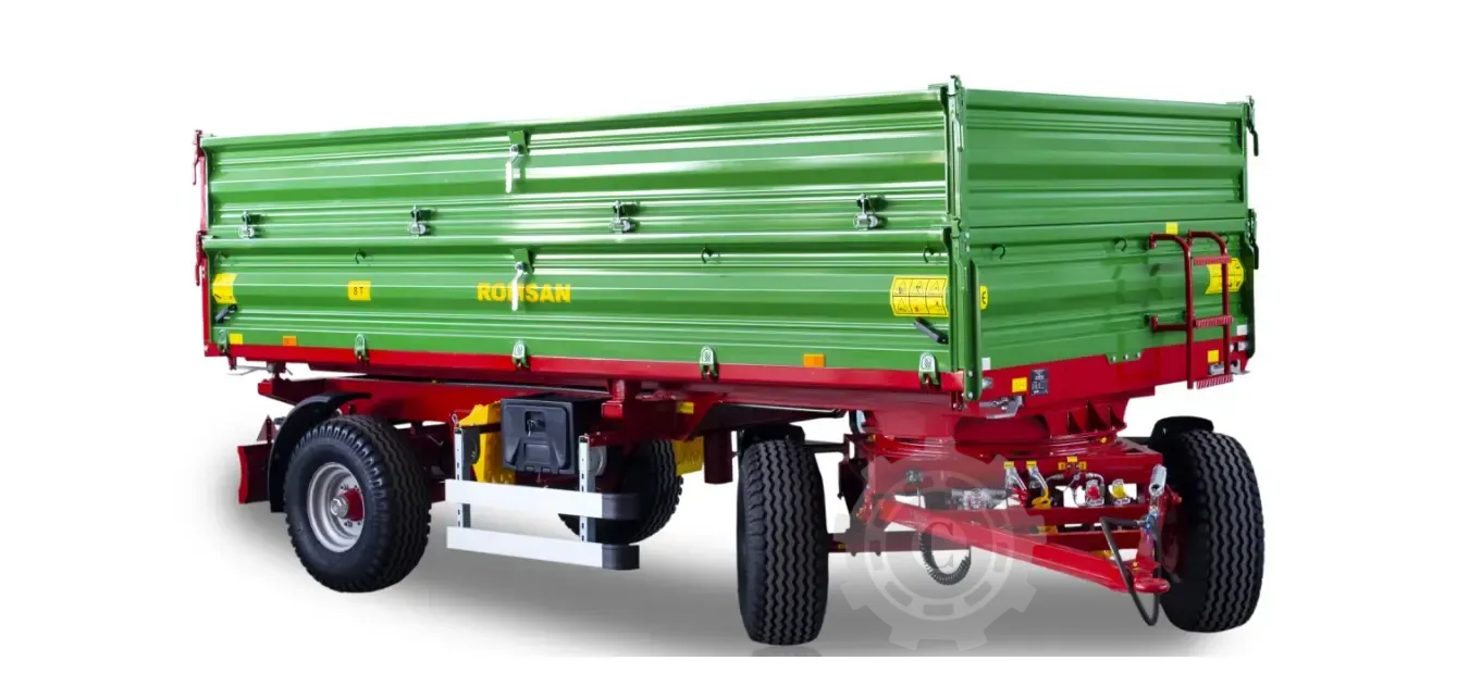 Remorca dubluax 8 tone util Romsan