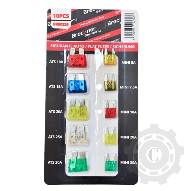 Sigurante plate mari&mini (10 buc.-A: mini-5,7,5,10,20,40-mari:10,15,20,25,30)