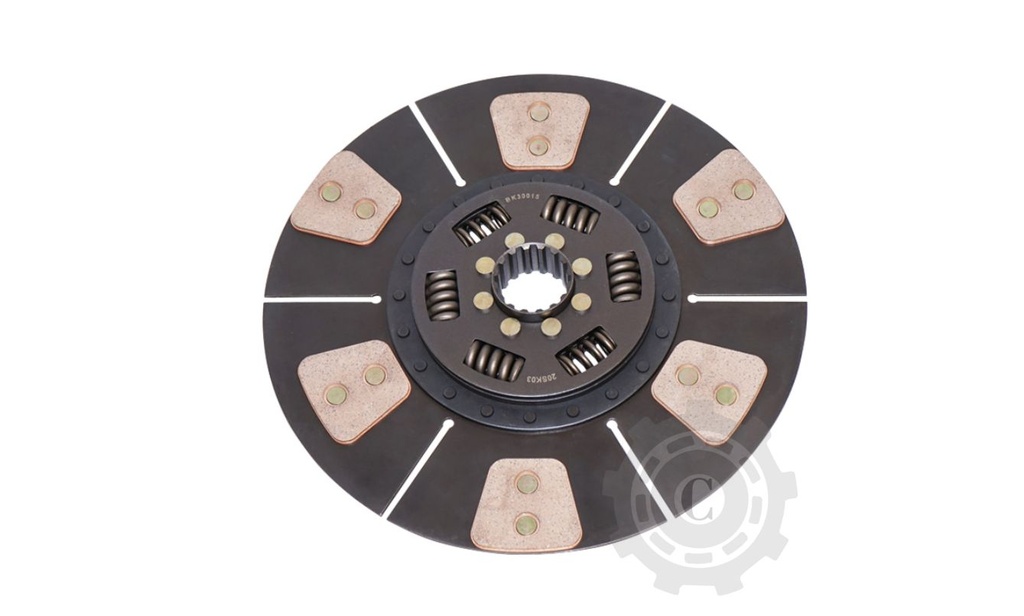 Disc ambreiaj complet cu placute ferodou si arc, 16 caneluri fi 327 D-1010 Breckner Germany