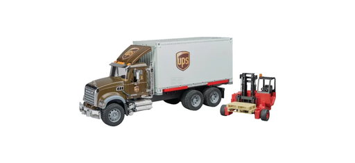 [CP065237] Camion curierat UPS Mack cu motostivuitor