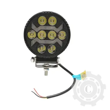 [CP084916] Proiector rotund LED cu DRL 9-36V, 19W alb-galben, carcasa aluminiu 108x108x38mm