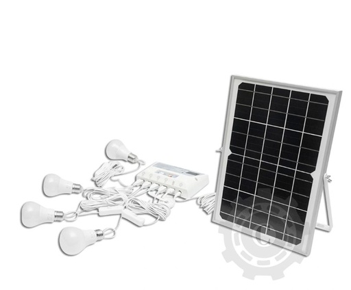 [CP003141] Sistem iluminat cu panou solar 9V/12W 4 becuri 1 USB