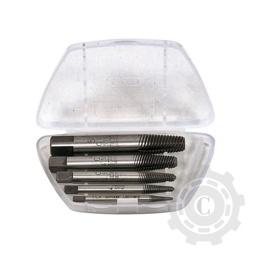[CP040349] SET 5 EXTRACTOARE ELICOIDALE PENTRU SURUBURI M4-M18
