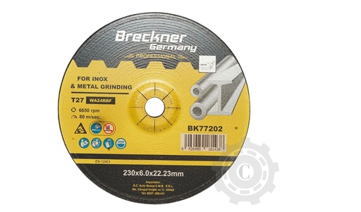 [CP056010] Disc polizat inox T27 230x6.0x22mm